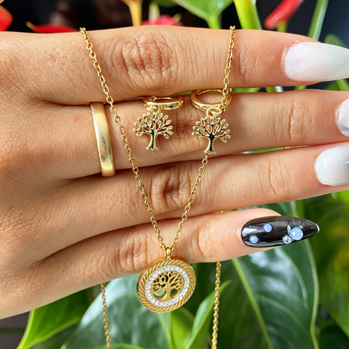 Arete Candonga Arbol De La Vida Mujer Niña