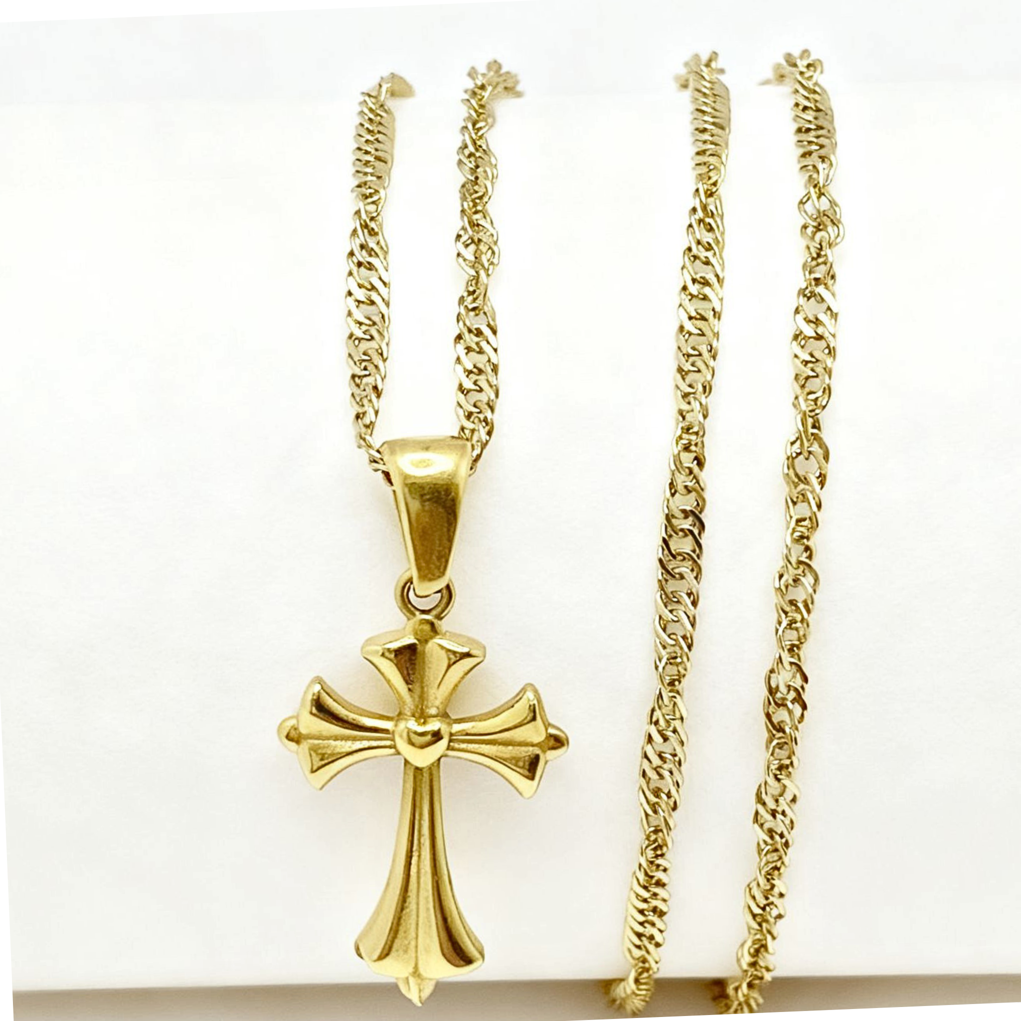 Combo Singapur + Dije Cruz Hombre.