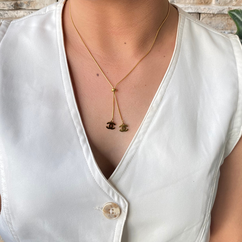 Cadena Chanel Mujer 2 Dijes