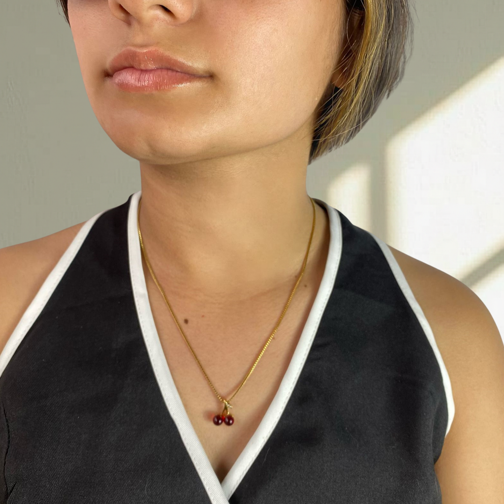 Cadena Cherry Roja Mujer