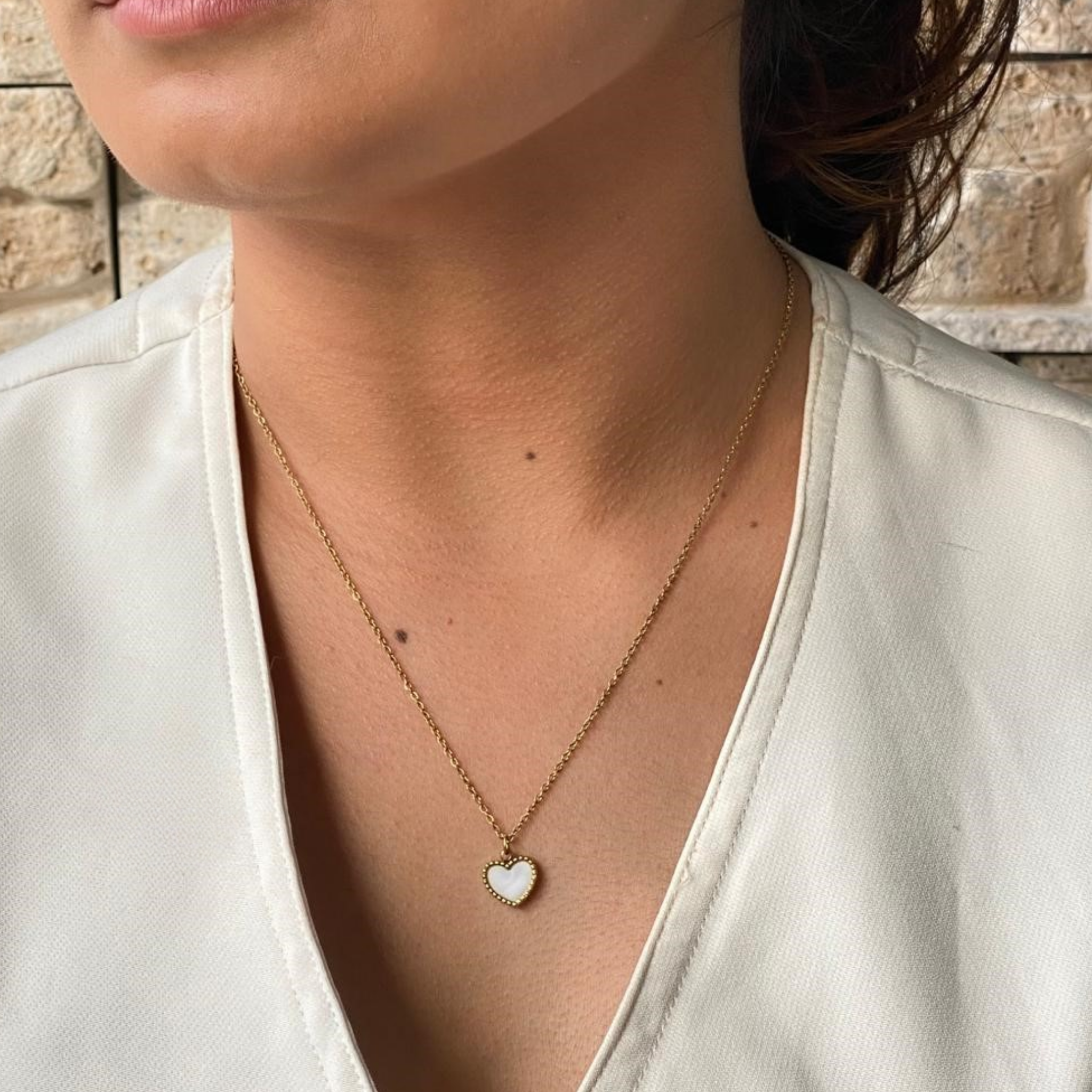 Cadena White Heart Mujer