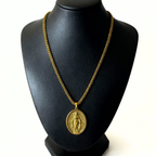 Conjunto Cadena Trigo + Medalla Virgen