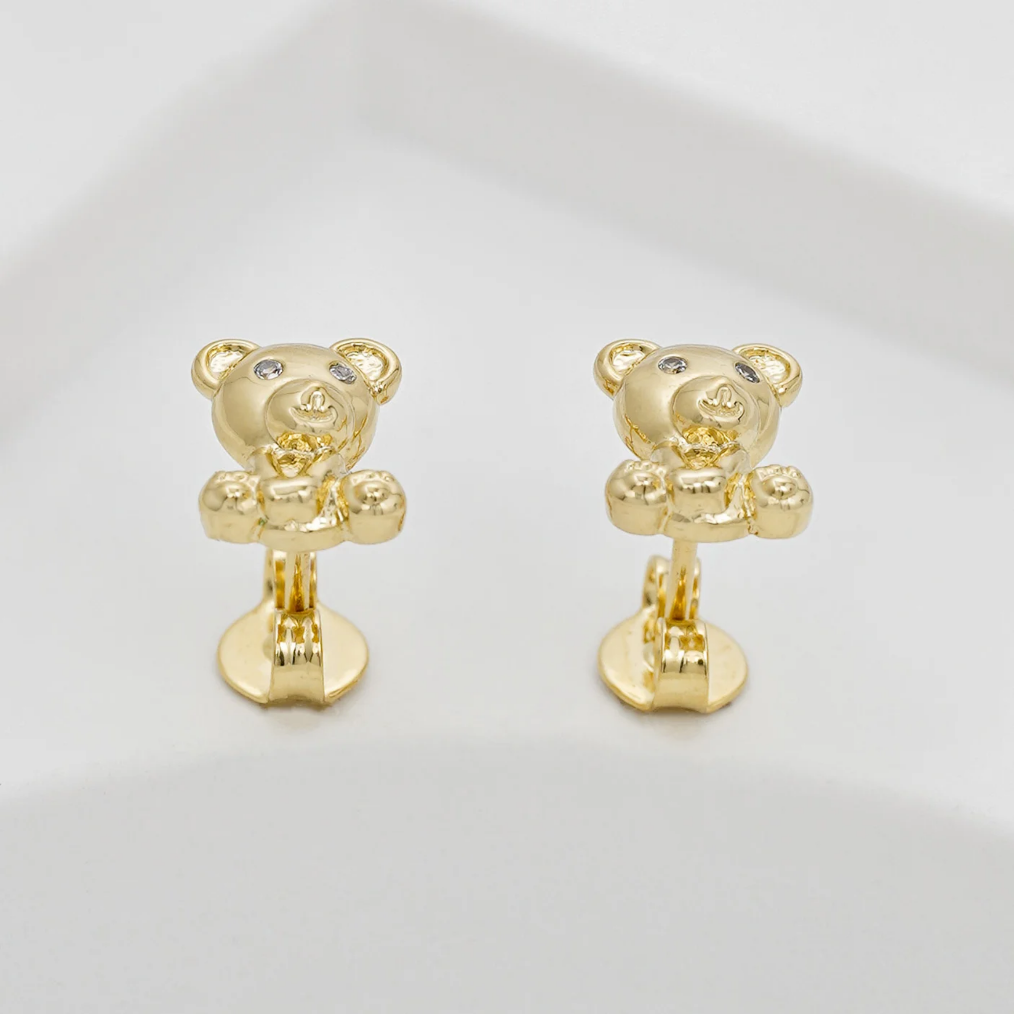 Conjunto osito Teddy  Mujer. Niña - Cadena - Dije - Aretes