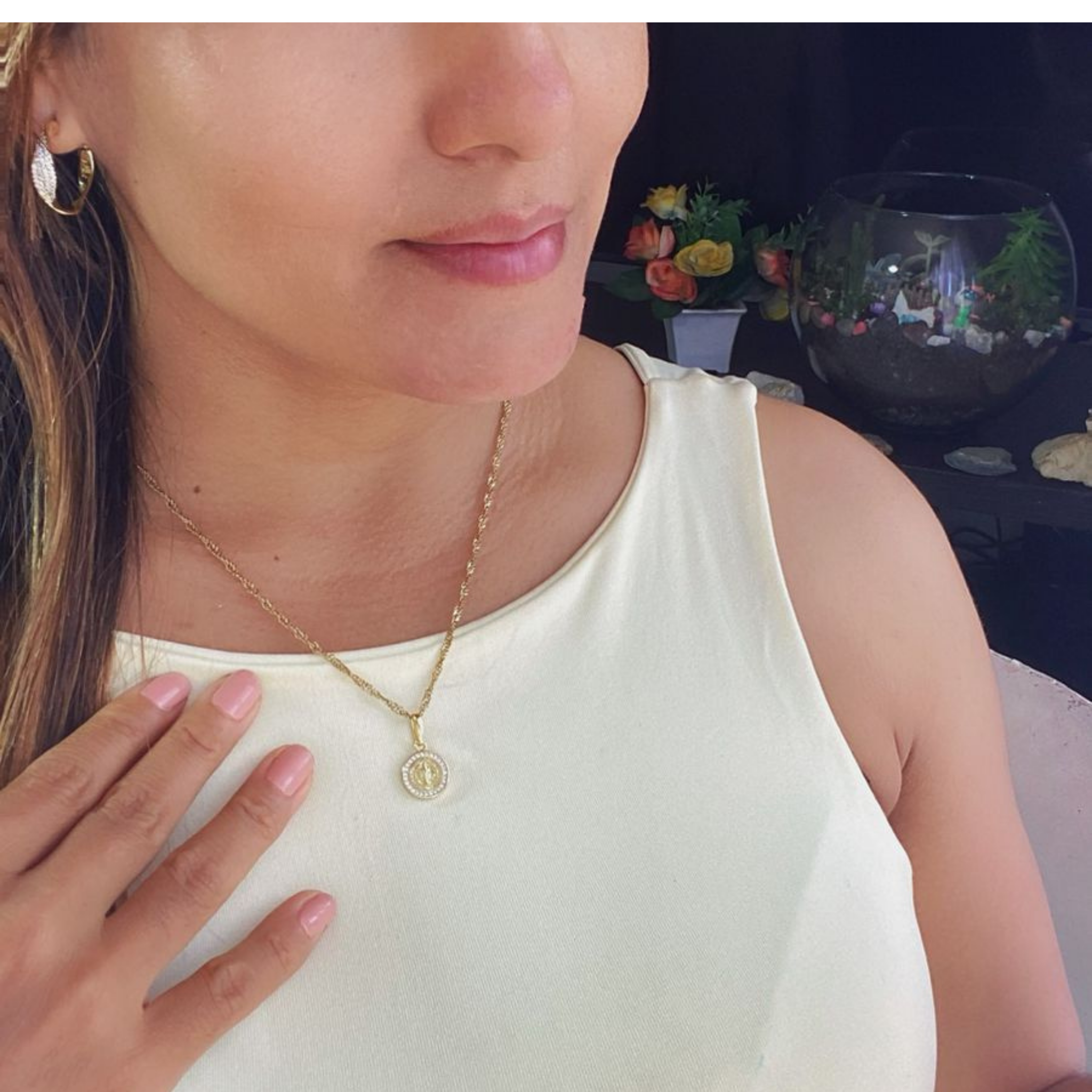 Conjunto Cadena  + mas dije San Benito unisex