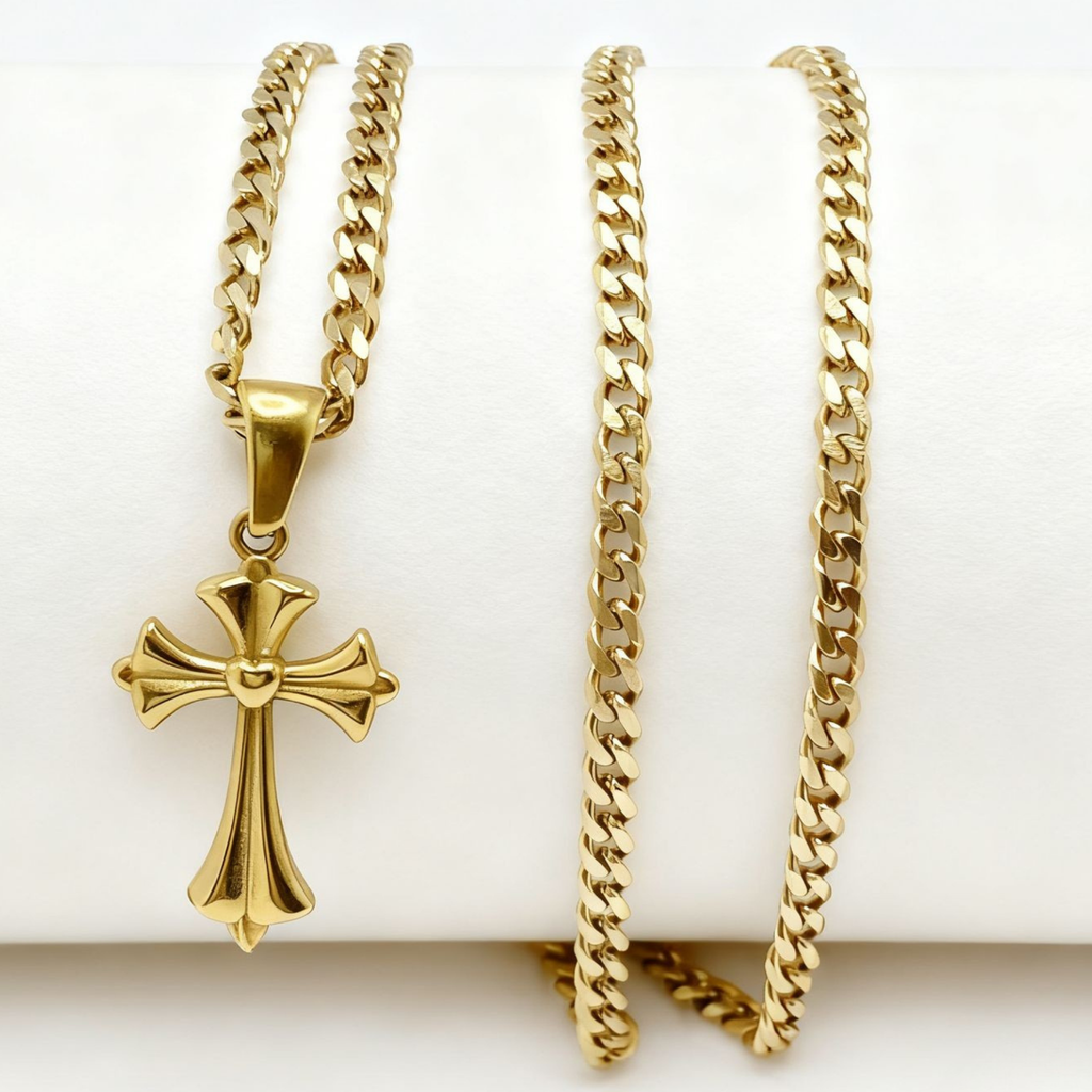 Combo Cubana Mujer  Cadena + Dije