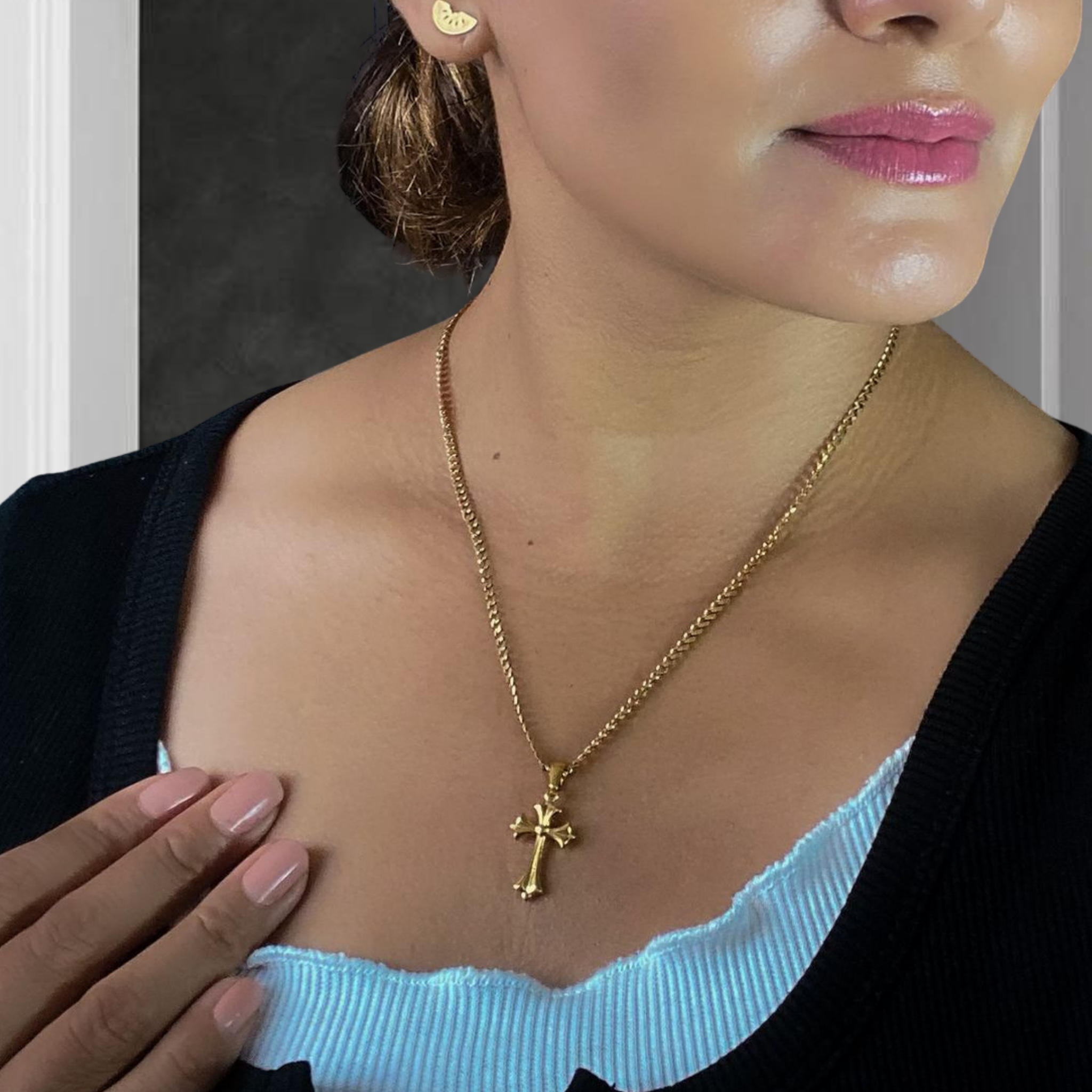 Combo Cubana Mujer  Cadena + Dije