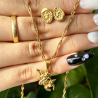 Conjunto San Miguel - Mujer . Niña - cadena - Dije - Aretes
