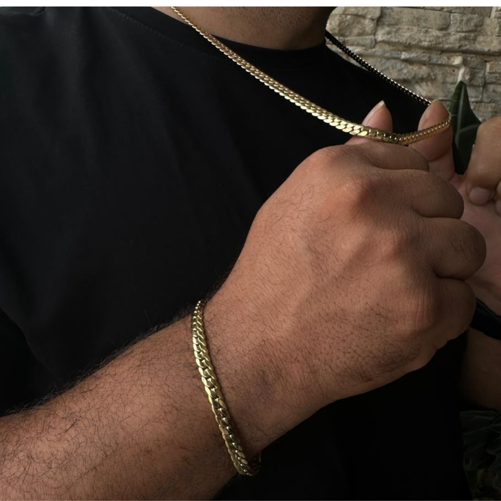 Cadena tejido Serpiente Caballero