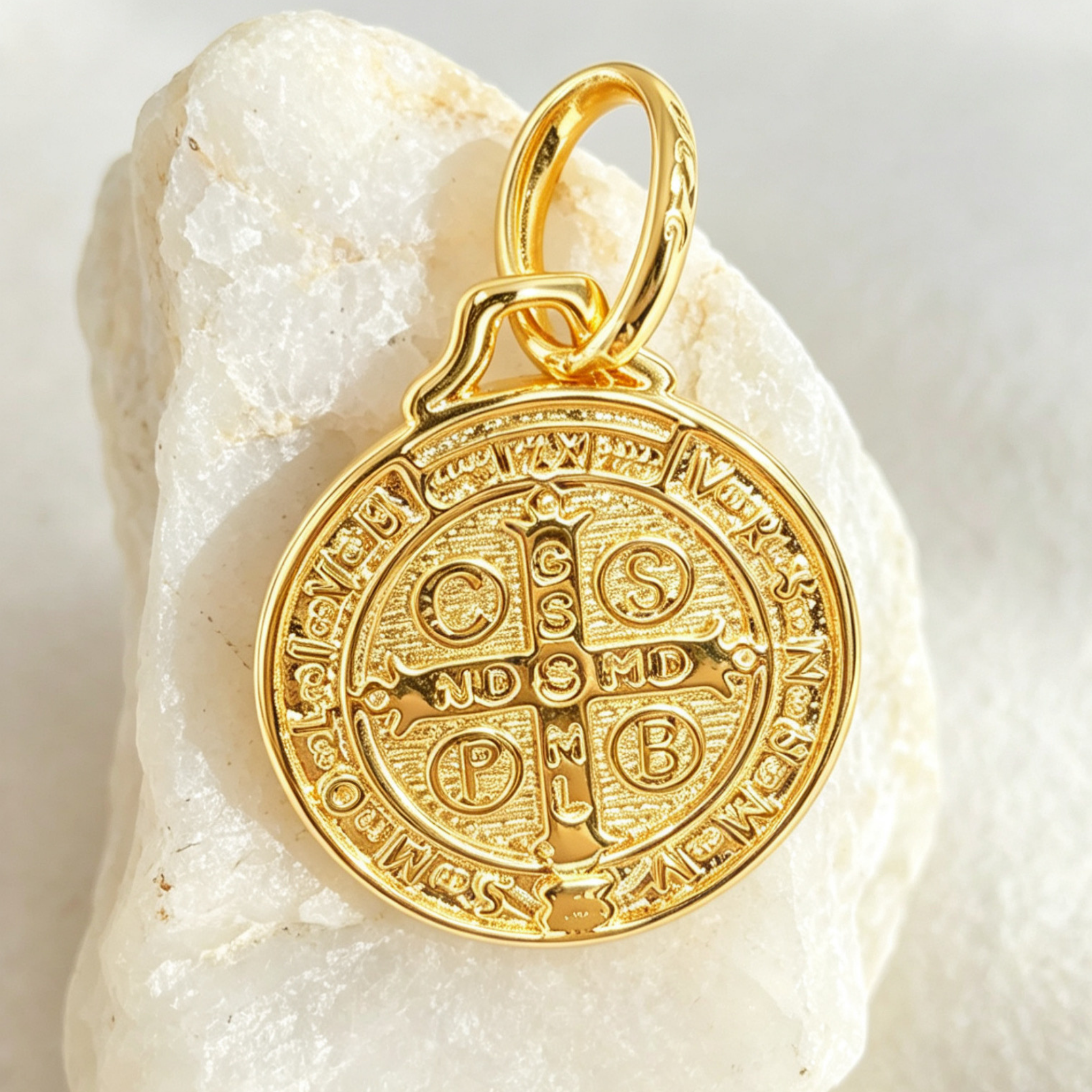 Dije Medalla de San Benito unisex - Adultos -  Niños