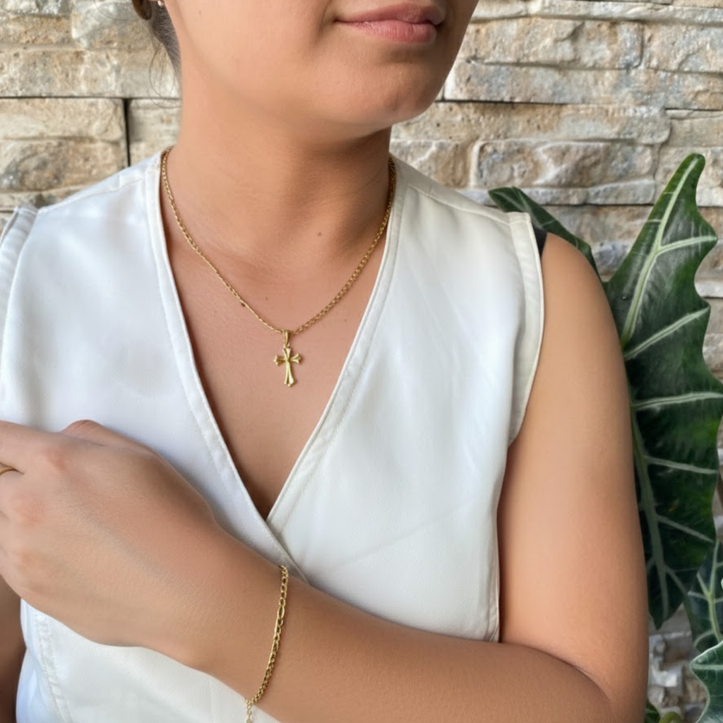 Combo Cadena & Pulsera Cartier con Dije Mujer