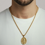 Conjunto Cadena Trigo + Medalla Virgen