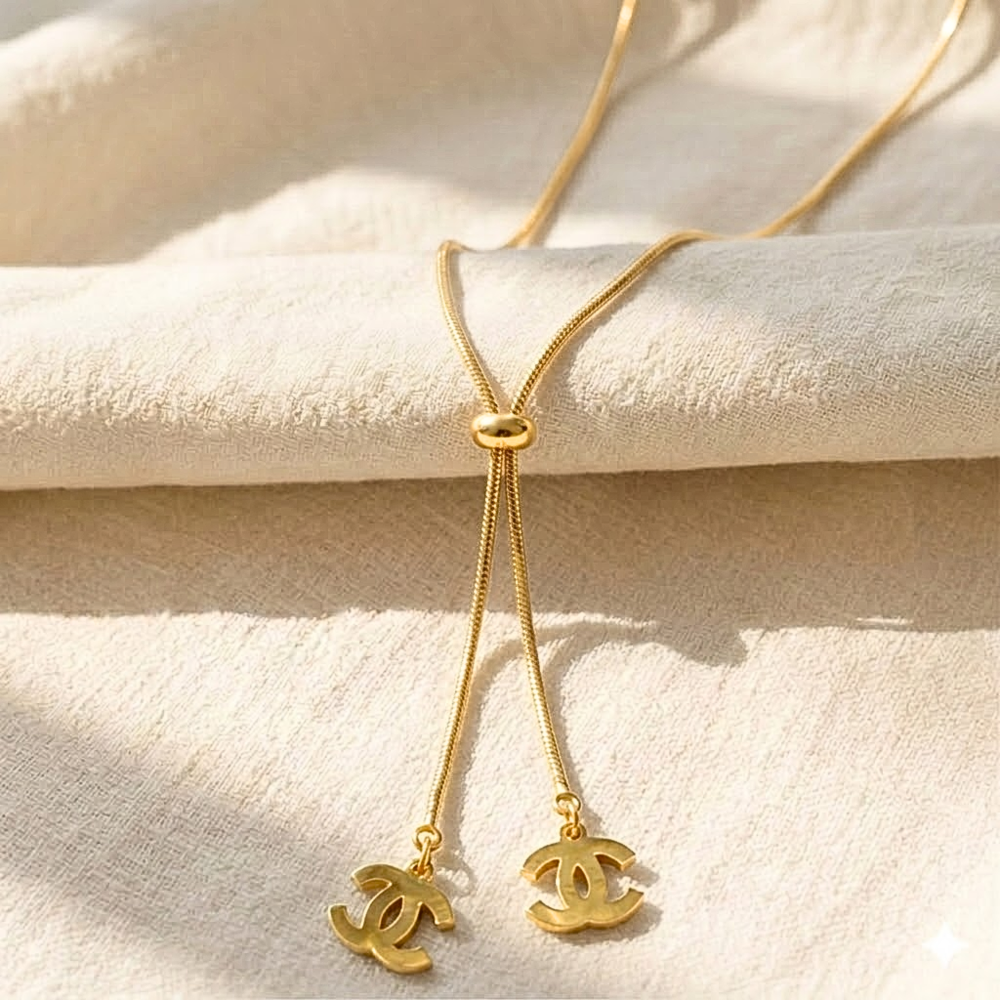 Cadena Chanel Mujer 2 Dijes