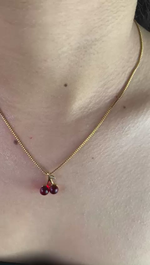 Cadena Cherry Roja Mujer