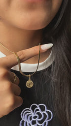 Conjunto Mujer. Niña - cadena + Dije san Benito Circonias