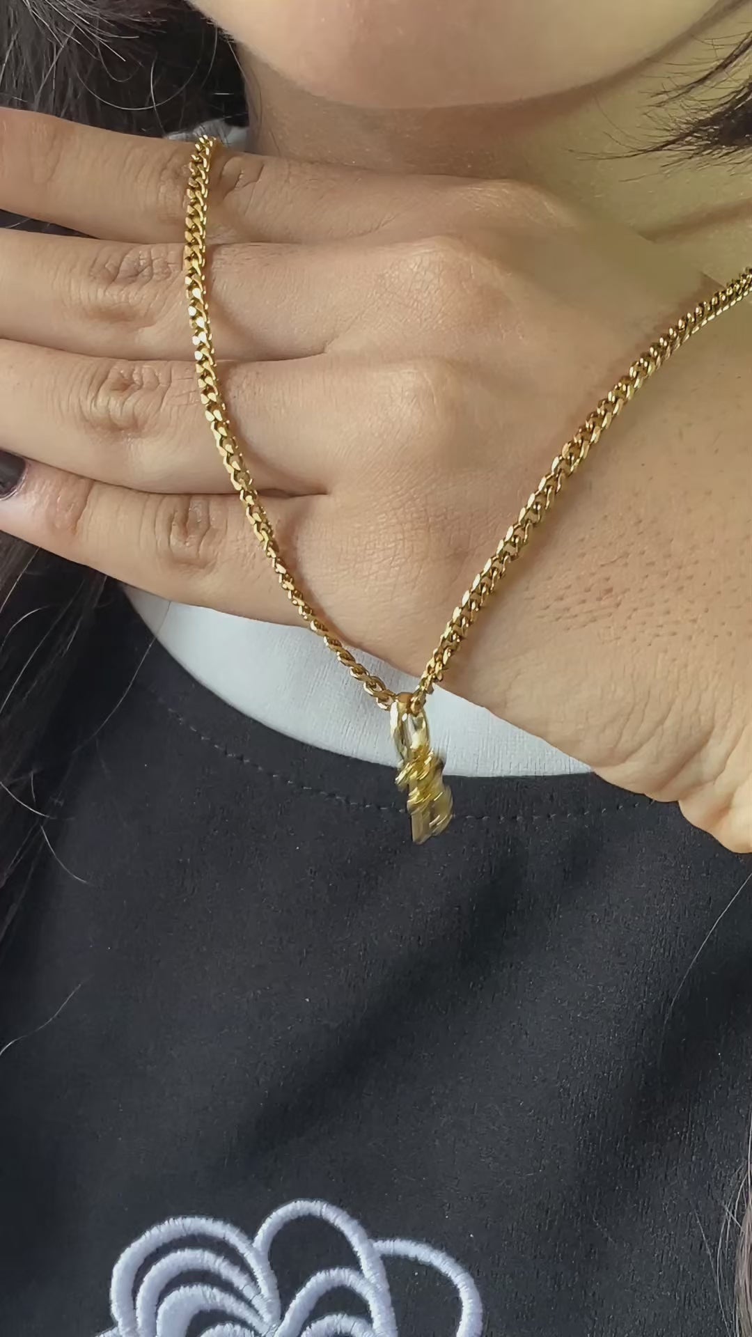 Dije Tres Gracias Con Circonias - unisex -  Adultos -  Niños